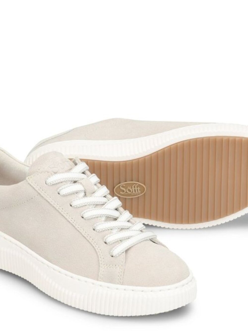 NEW SOFFT NATURAL IVORY FRAZIER TENNIS SHOES SNEAKERS PERFECT CONDITION